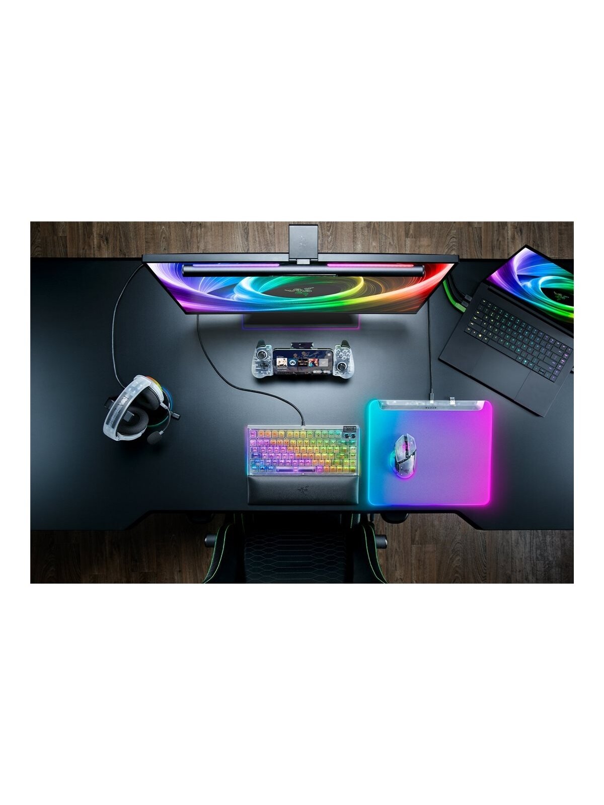 Razer RGB Gaming Mouse Mat | Firefly V2 Pro | Phantom White Edition 1