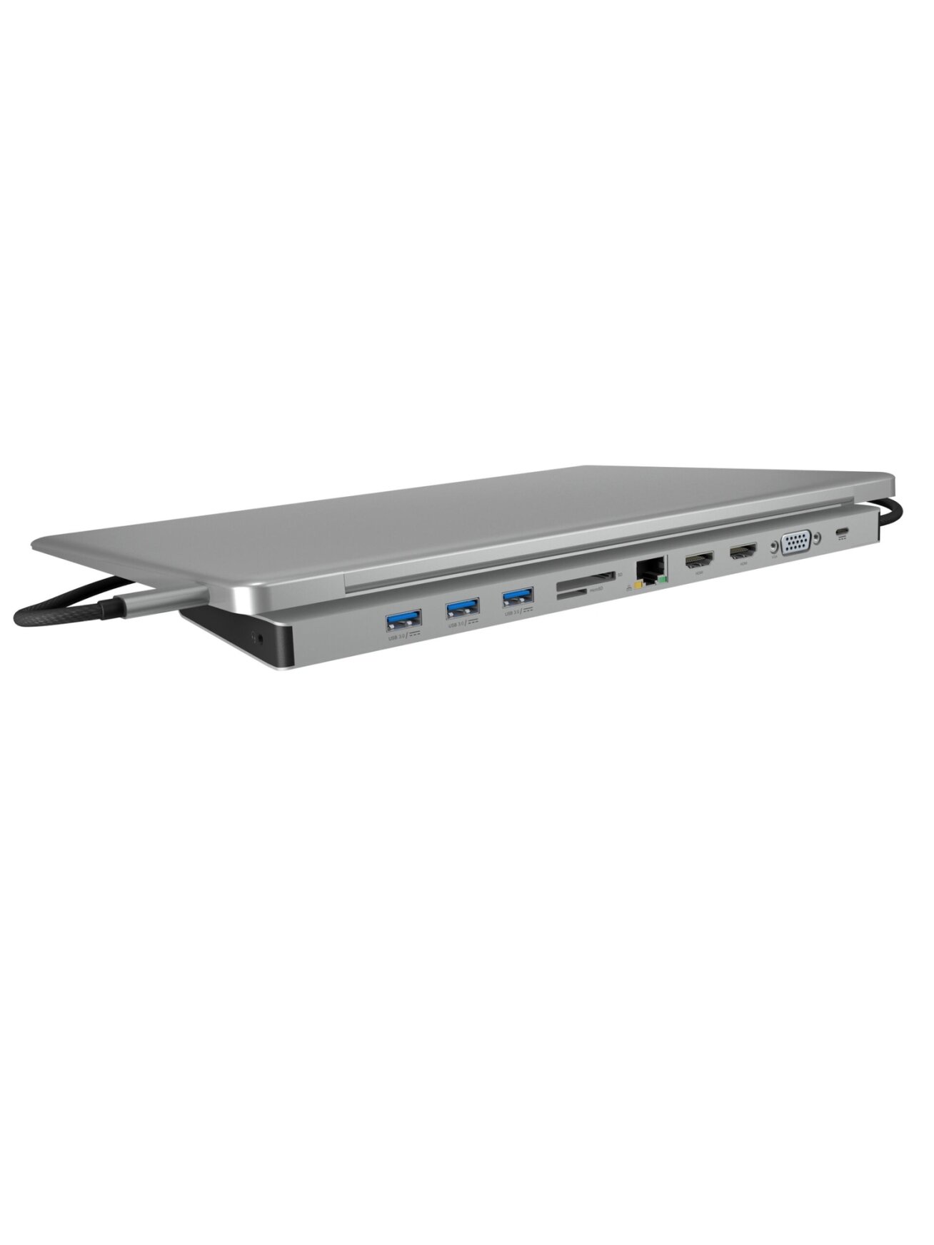 Raidsonic Docking Station | IB-DK2106a-CPD | Ethernet LAN (RJ-45) ports 1 | VGA (D-Sub) ports quantity 1 | HDMI ports quantity 2 4 Raidsonic Docking Station | IB-DK2106a-CPD | Ethernet LAN (RJ-45) ports 1 | VGA (D-Sub) ports quantity 1 | HDMI ports quantity 2 4