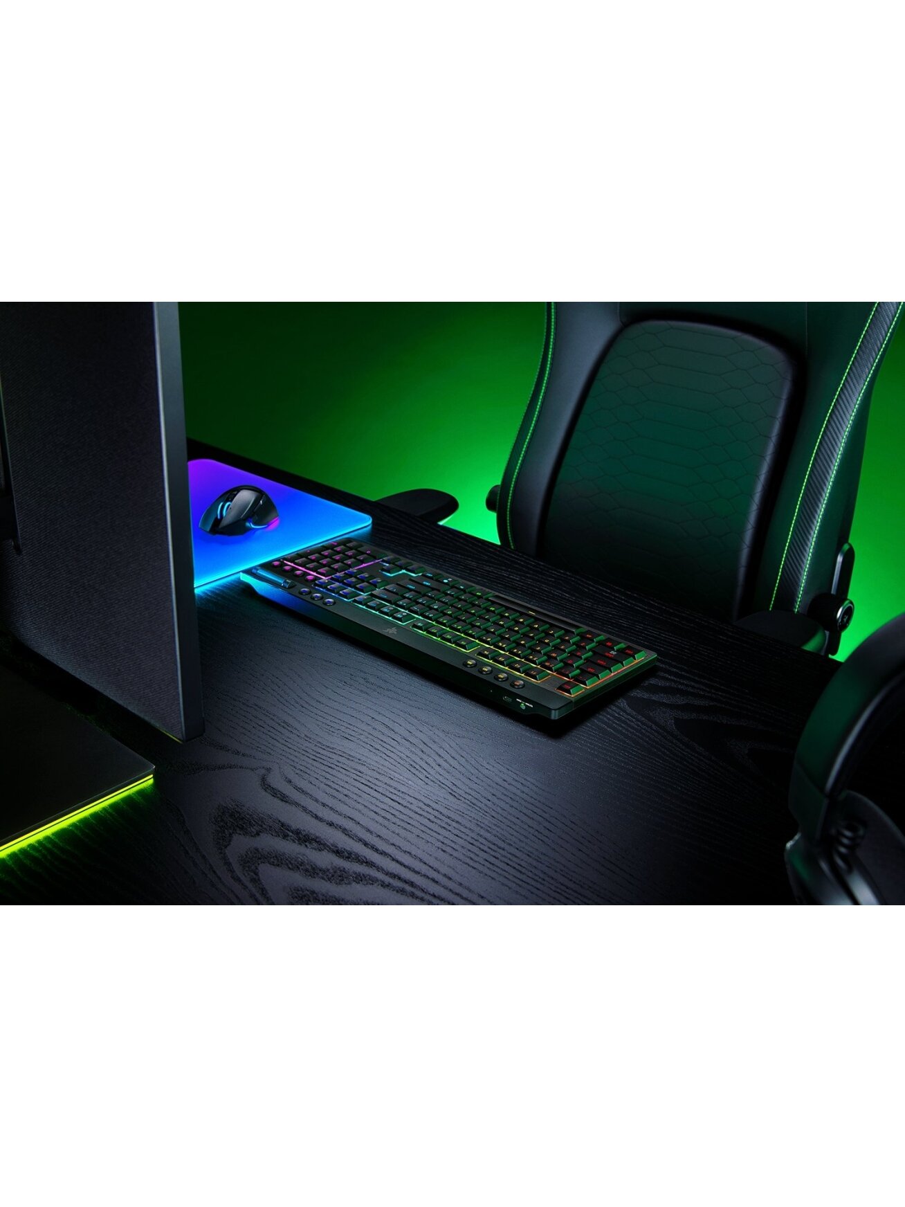 Razer | BlackWidow V4 Low-profile HyperSpeed | Gaming Keyboard | Wireless | US | Yellow Linear 2