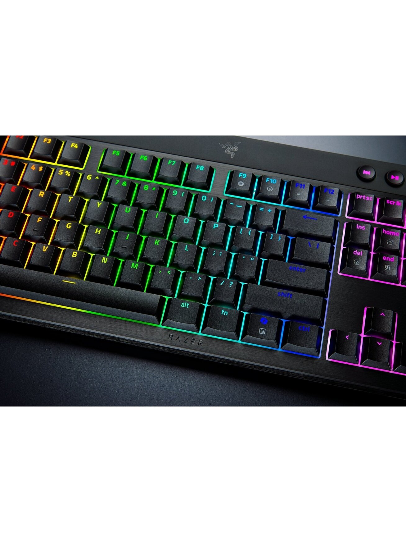 Razer | BlackWidow V4 Low-profile HyperSpeed | Gaming Keyboard | Wireless | US | Yellow Linear 3