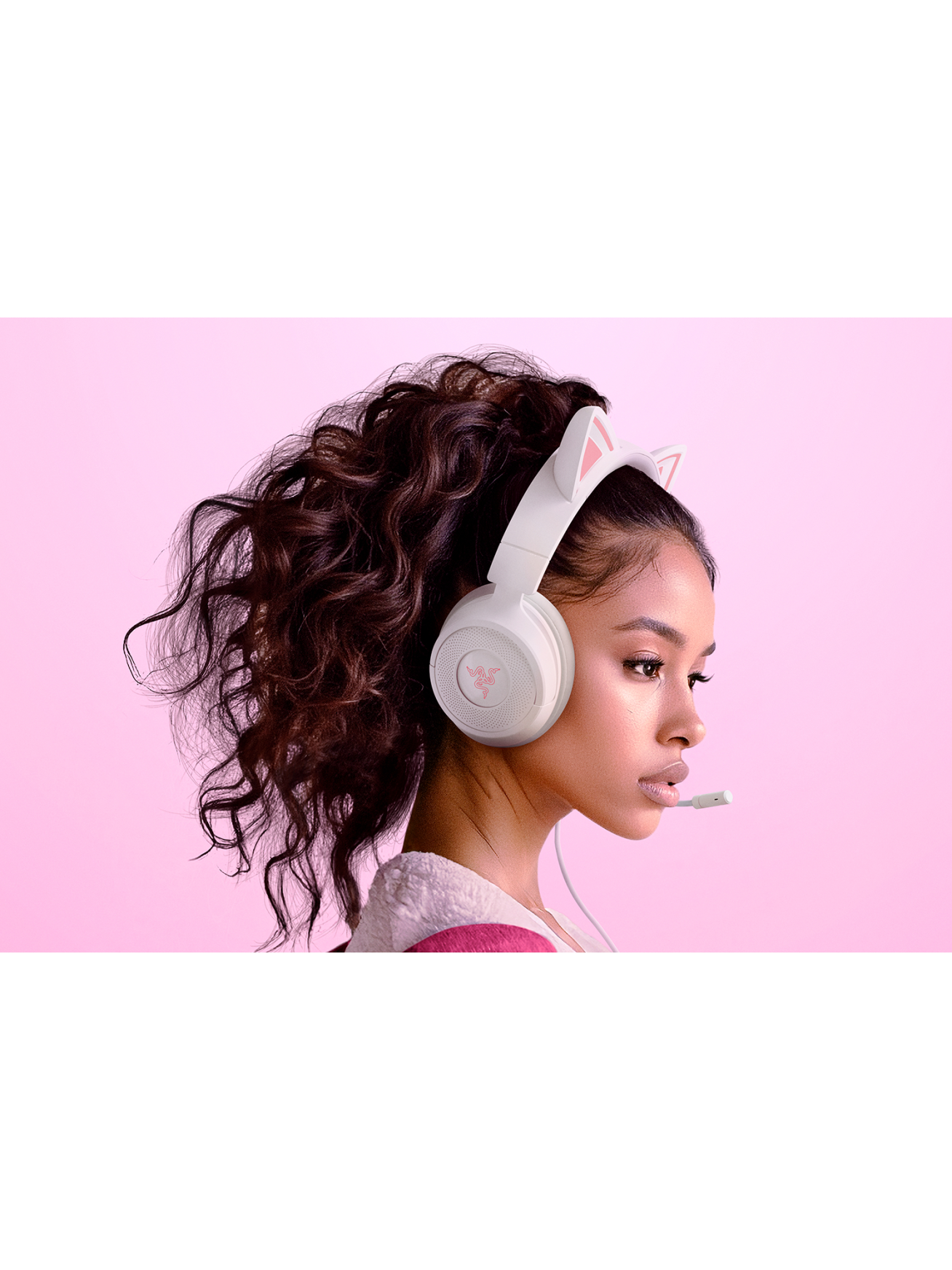Razer Gaming Headset | Kraken Kitty V3 X | Wired | Over-Ear | Microphone | White 5