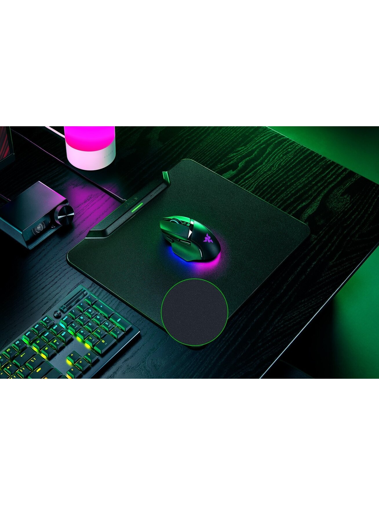 Razer | Wireless Charging Gaming Mouse Mat and Puck, Hard Edition | HyperFlux V2 Wireless Charging System | Gaming Mouse Mat | 360 x 311 mm | Black 2 Razer | Wireless Charging Gaming Mouse Mat and Puck, Hard Edition | HyperFlux V2 Wireless Charging System | Gaming Mouse Mat | 360 x 311 mm | Black 2