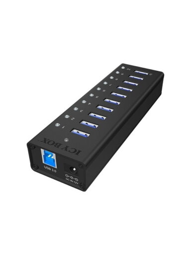 Raidsonic | 10 port USB 3.0 Hub | Icy Box IB-AC6110