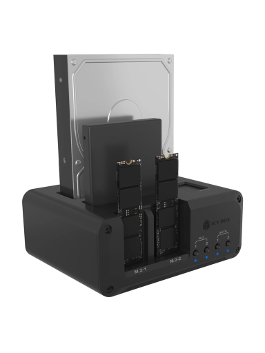 Raidsonic 4-bay Enclosure for 2x M.2 NVMe and 2x 2.5"/3.5" HDD/SSD | IB-2925MS-CU31