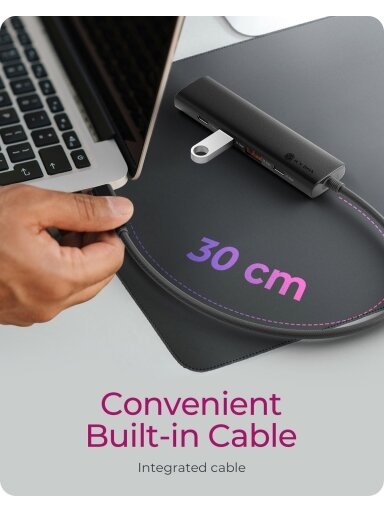 Raidsonic | 4-Port USB 3.2 Gen 2 Hub with Power Delivery | IB-HUB1437-CPD