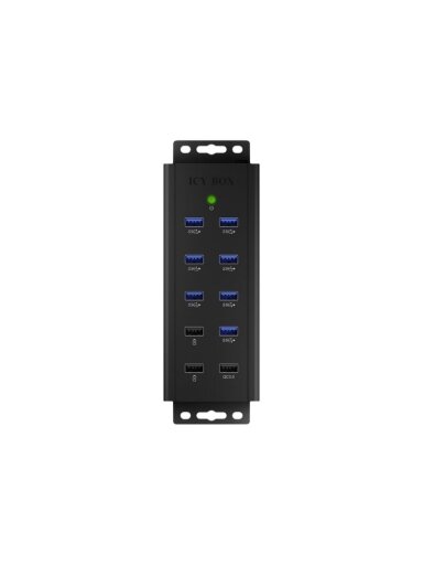 Raidsonic | 7-port Industrial hub | IB-HUB1703-QC3 | USB Type-A