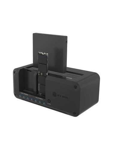 Raidsonic Cloning Station for SATA & M.2 HDDs/SSDs | IB-2924MSCL-C31