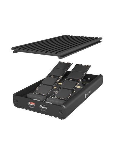 Raidsonic IB-2817M-C32 | Enclosure for 2x NVMe SSD with USB 3.2 Gen 2x2 Type-C connection Raidsonic IB-2817M-C32 | Enclosure for 2x NVMe SSD with USB 3.2 Gen 2x2 Type-C connection