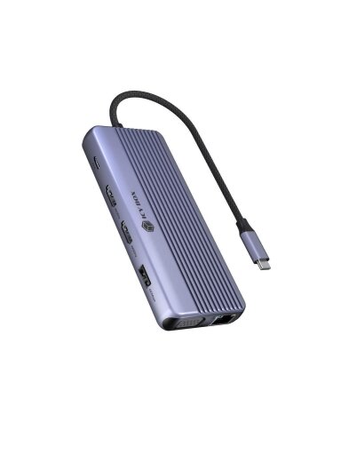 Raidsonic Icy Box Travel Dock 12-in-1, 3x video output (2x HDMI + 1x VGA) | IB-DK4062-CPD Raidsonic Icy Box Travel Dock 12-in-1, 3x video output (2x HDMI + 1x VGA) | IB-DK4062-CPD