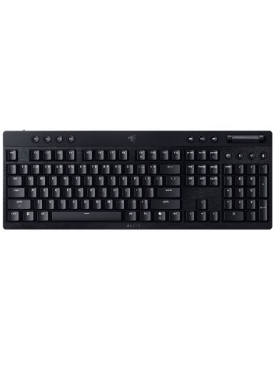 Razer | BlackWidow V4 Low-profile HyperSpeed | Gaming Keyboard | Wireless | US | Yellow Linear