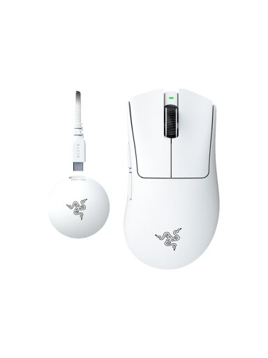 Razer DeathAdder V4 Pro Gaming mouse, White | Razer Razer DeathAdder V4 Pro Gaming mouse, White | Razer