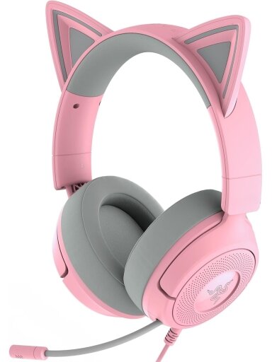 Razer Gaming Headset | Kraken Kitty V3 X | Wired | Over-Ear | Microphone | Quartz