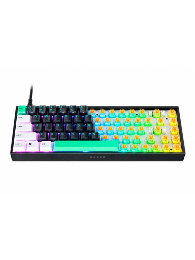 Razer | Reclusa X Mini 65% | Mechanical Gaming Keyboard | Wired | US | Razer Mechanical Switches Gen-3 (Tactile) | Black Razer | Reclusa X Mini 65% | Mechanical Gaming Keyboard | Wired | US | Razer Mechanical Switches Gen-3 (Tactile) | Black