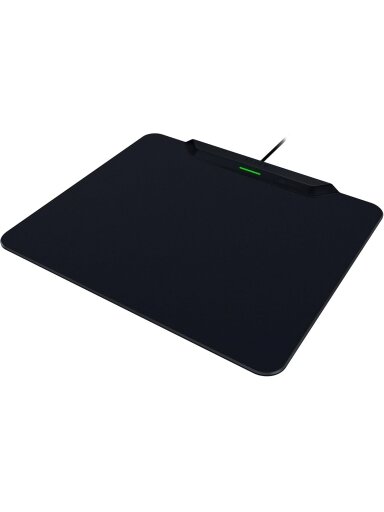 Razer | Wireless Charging Gaming Mouse Mat and Puck, Hard Edition | HyperFlux V2 Wireless Charging System | Gaming Mouse Mat | 360 x 311 mm | Black