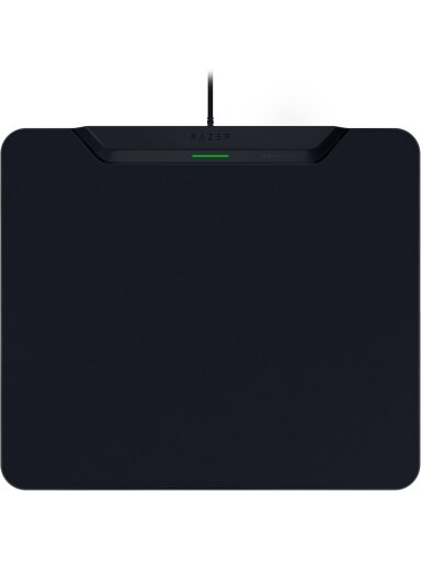 Razer | Wireless Charging Gaming Mouse Mat and Puck, Hard Edition | HyperFlux V2 Wireless Charging System | Gaming Mouse Mat | 360 x 311 mm | Black