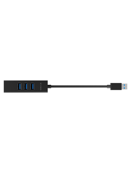 Raidsonic | 4 Port Hub with USB 3.0 Type-A, Type-C, Gigabit LAN | Icy Box IB-HUB1419-LAN 4