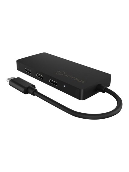 Raidsonic | 4-port hub with USB Type-C interface and PD port | IB-HUB1429-CPD Raidsonic | 4-port hub with USB Type-C interface and PD port | IB-HUB1429-CPD
