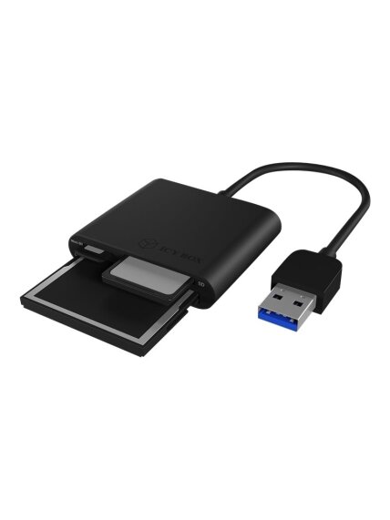 Raidsonic | ICY BOX | IB-CR301-U3 USB 3.0 External card reader | USB 3.0 Type-A | 3 x card reader slot: CF, SD, microSD 3