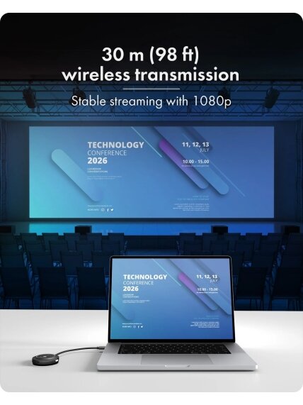 Raidsonic Wireless USB-C to HDMI Video Transmission System | IB-WL101 3 Raidsonic Wireless USB-C to HDMI Video Transmission System | IB-WL101 3