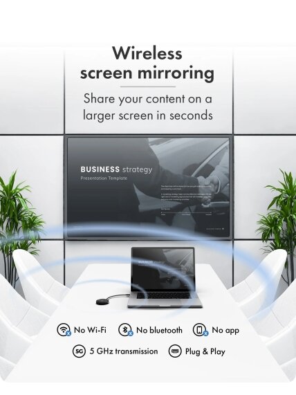 Raidsonic Wireless USB-C to HDMI Video Transmission System | IB-WL101 1