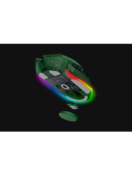 Razer | Basilisk V3 Pro 35K | Gaming Mouse | Wireless/Wired | Phantom Green Edition 3