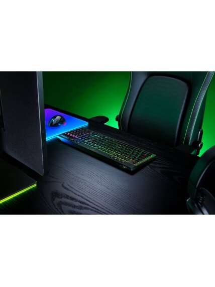 Razer | BlackWidow V4 Low-profile HyperSpeed | Gaming Keyboard | Wireless | US | Yellow Linear 2