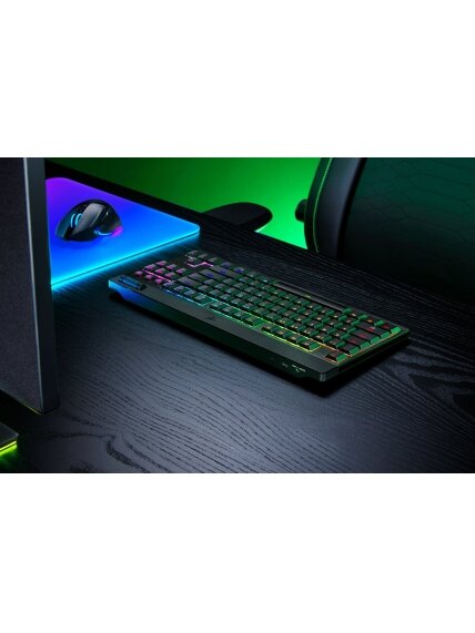 Razer | BlackWidow V4 Low-Profile HyperSpeed | Keyboard | Wireless | US | Bluetooth | Orange Switches | Black 1 Razer | BlackWidow V4 Low-Profile HyperSpeed | Keyboard | Wireless | US | Bluetooth | Orange Switches | Black 1