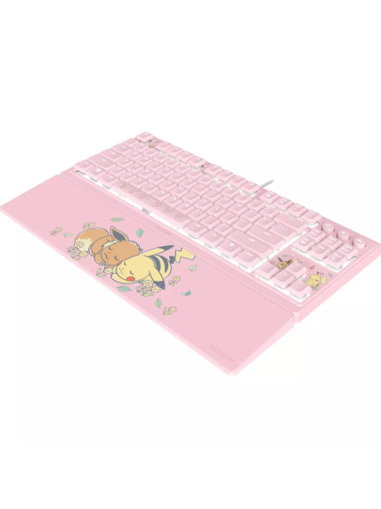 Razer Ornata V3 Tenkeyless | Gaming keyboard | Wired | US | Razer Mecha-Membrane Switches | Wrist Rest | Pikachu Eevee Edition 2
