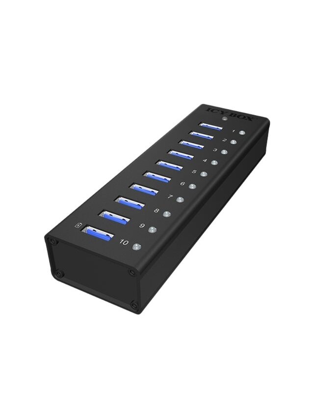 Raidsonic | 10 port USB 3.0 Hub | Icy Box IB-AC6110 2 Raidsonic | 10 port USB 3.0 Hub | Icy Box IB-AC6110 2