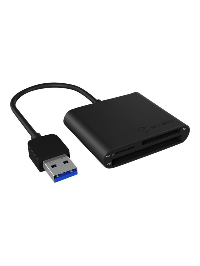 Raidsonic | ICY BOX | IB-CR301-U3 USB 3.0 External card reader | USB 3.0 Type-A | 3 x card reader slot: CF, SD, microSD 1 Raidsonic | ICY BOX | IB-CR301-U3 USB 3.0 External card reader | USB 3.0 Type-A | 3 x card reader slot: CF, SD, microSD 1