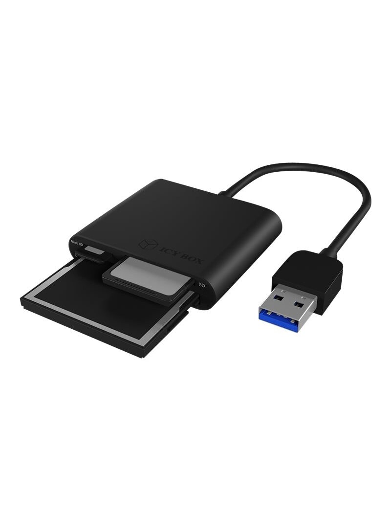 Raidsonic | ICY BOX | IB-CR301-U3 USB 3.0 External card reader | USB 3.0 Type-A | 3 x card reader slot: CF, SD, microSD 3