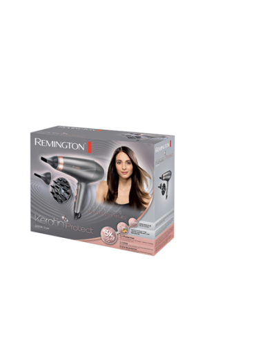 Remington | Hair Dryer | AC8820 | 2200 W | Number of temperature settings 3 | Ionic function | Diffuser nozzle | Silver