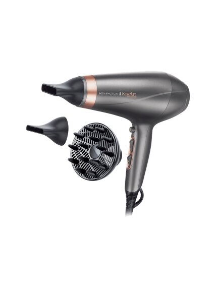 Remington | Hair Dryer | AC8820 | 2200 W | Number of temperature settings 3 | Ionic function | Diffuser nozzle | Silver