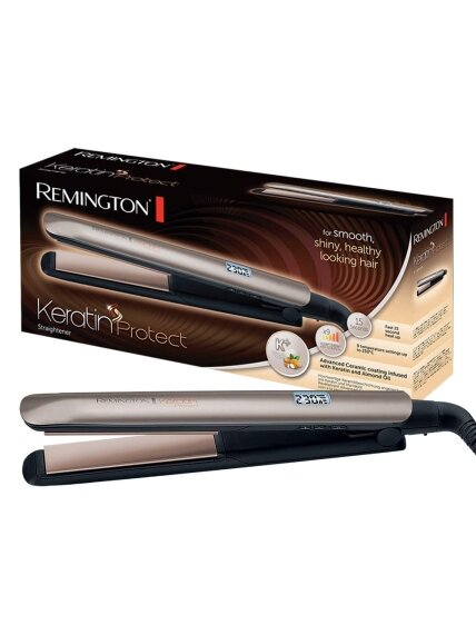 Remington | Keratin Protect Hair Straightener | S8540 | Ceramic heating system | Display LCD | Temperature (max) 230 °C | Bronze/Black 2 Remington | Keratin Protect Hair Straightener | S8540 | Ceramic heating system | Display LCD | Temperature (max) 230 °C | Bronze/Black 2