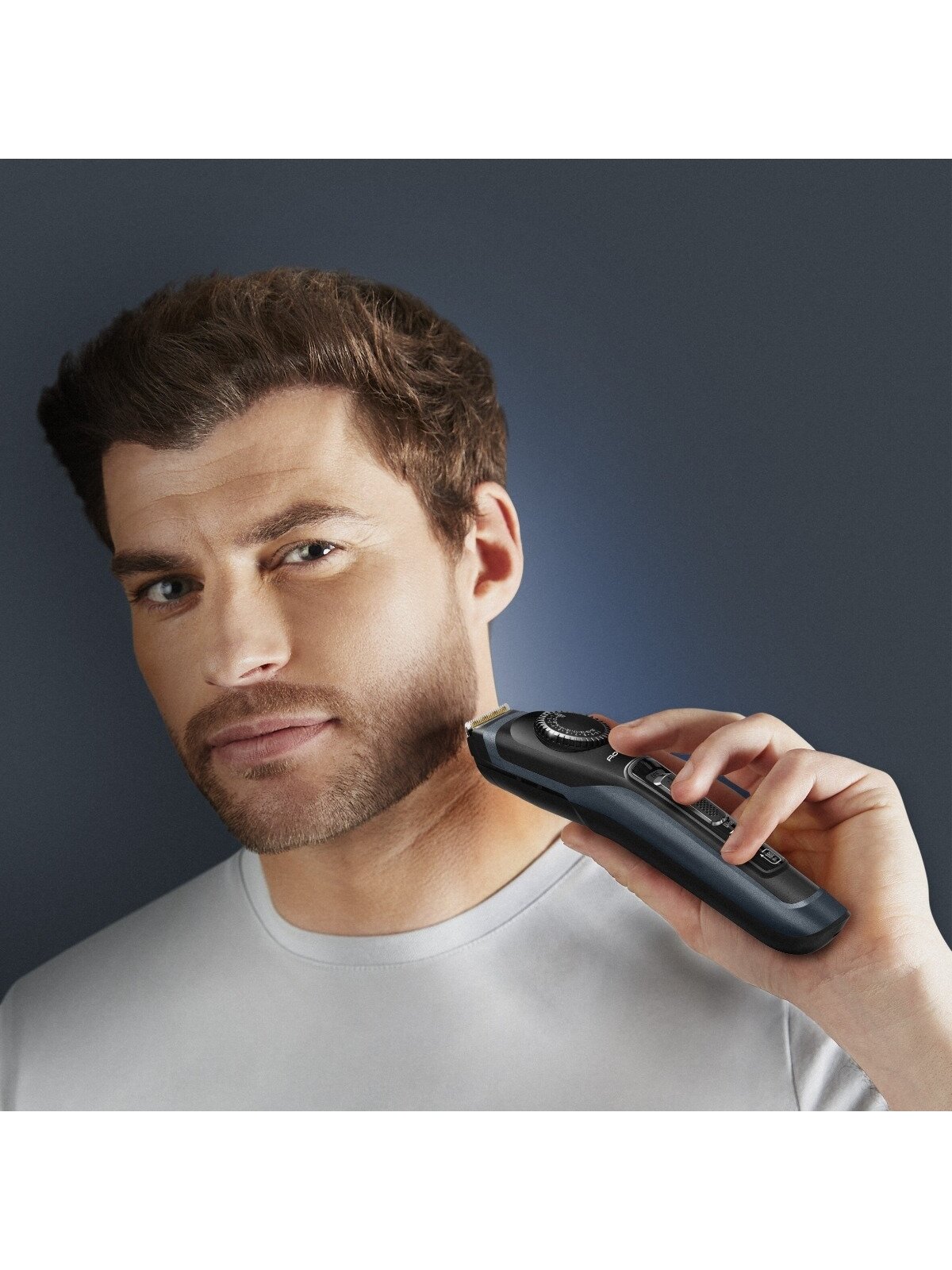 Rowenta Beard Trimmer | TN3804E0 Virtuo | Cordless | Number of length steps 39 | Black/Blue 4