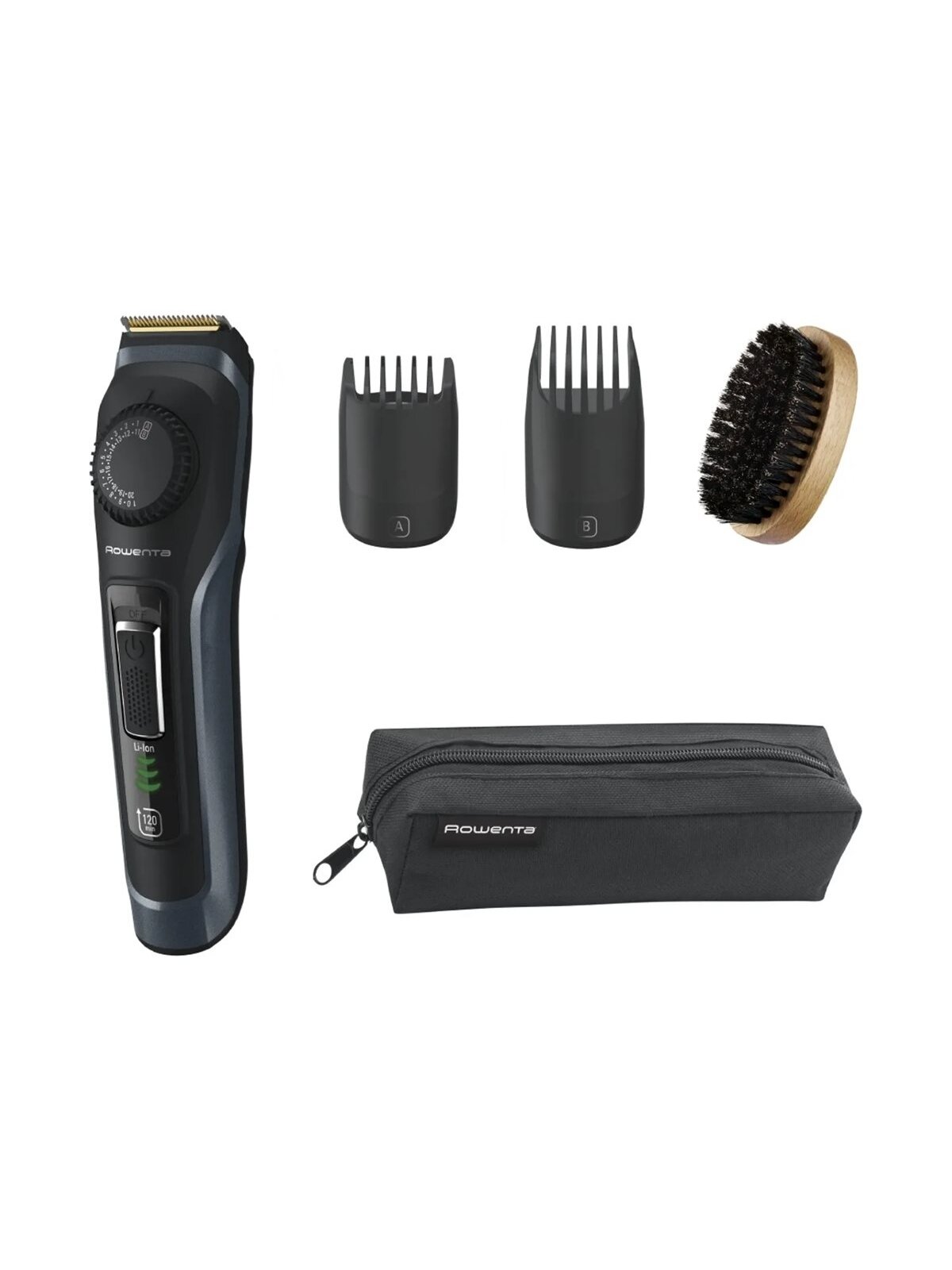 Rowenta Beard Trimmer | TN3804E0 Virtuo | Cordless | Number of length steps 39 | Black/Blue Rowenta Beard Trimmer | TN3804E0 Virtuo | Cordless | Number of length steps 39 | Black/Blue