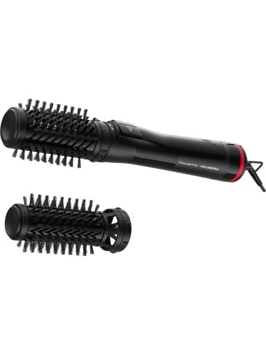Rowenta Activ Keratin and Shine Hair Brush | x Karl Lagerfeld CF952LF0 | Ion conditioning | Number of heating levels 2 | 1000 W | Black