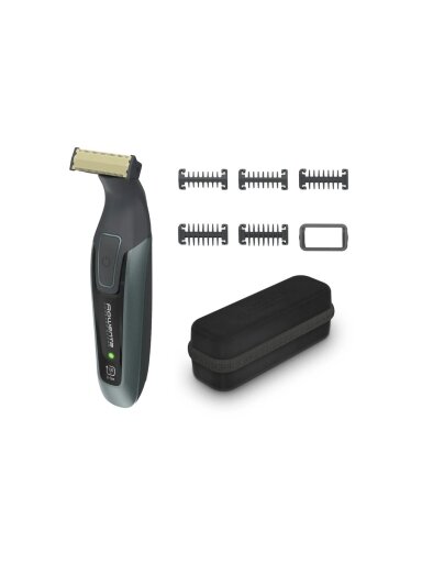 Rowenta Beard Trimmer | TN6044E0 | Cordless | Number of length steps 6 | Wet & Dry | Black/Green Rowenta Beard Trimmer | TN6044E0 | Cordless | Number of length steps 6 | Wet & Dry | Black/Green