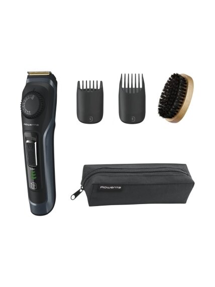 Rowenta Beard Trimmer | TN3804E0 Virtuo | Cordless | Number of length steps 39 | Black/Blue