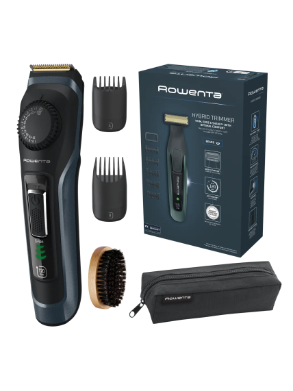 Rowenta Beard Trimmer | TN3804E0 Virtuo | Cordless | Number of length steps 39 | Black/Blue 1 Rowenta Beard Trimmer | TN3804E0 Virtuo | Cordless | Number of length steps 39 | Black/Blue 1
