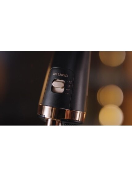 Rowenta | Styling Hair Brush | CF9620 | Temperature (max) 80 °C | Number of heating levels 3 | Black/Gold Rose 5 Rowenta | Styling Hair Brush | CF9620 | Temperature (max) 80 °C | Number of heating levels 3 | Black/Gold Rose 5