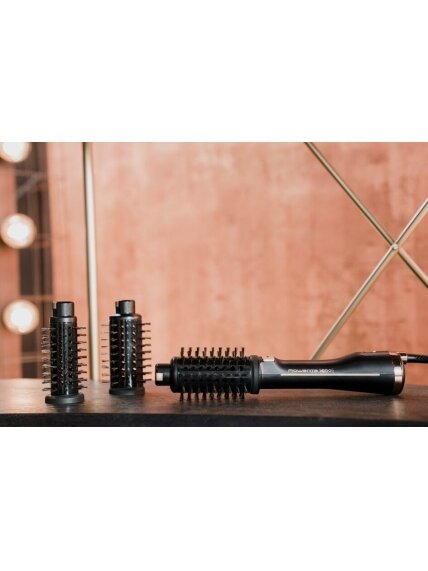 Rowenta | Styling Hair Brush | CF9620 | Temperature (max) 80 °C | Number of heating levels 3 | Black/Gold Rose 6