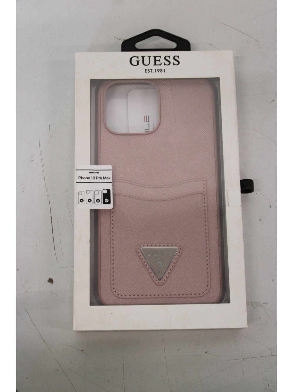 SALE OUT. Guess GUHCP13XPSATPP iPhone 13 Pro Max 6,7" różowy/pink hardcase SaffianoTriangle Logo Cardslot DIRTY PACKAGING | SALE OUT. SALE OUT. GUESS DIRTY PACKAGING SALE OUT. Guess GUHCP13XPSATPP iPhone 13 Pro Max 6,7" różowy/pink hardcase SaffianoTriangle Logo Cardslot DIRTY PACKAGING | SALE OUT. SALE OUT. GUESS DIRTY PACKAGING