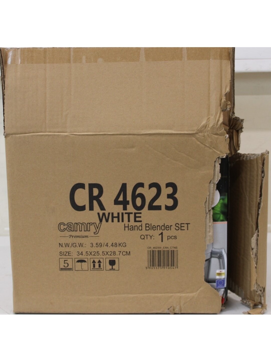 SALE OUT. CAMRY CR 4623w Hand blender set, 1600 W. DAMAGED PACKAGING | SALE OUT. | Camry DAMAGED PACKAGING
