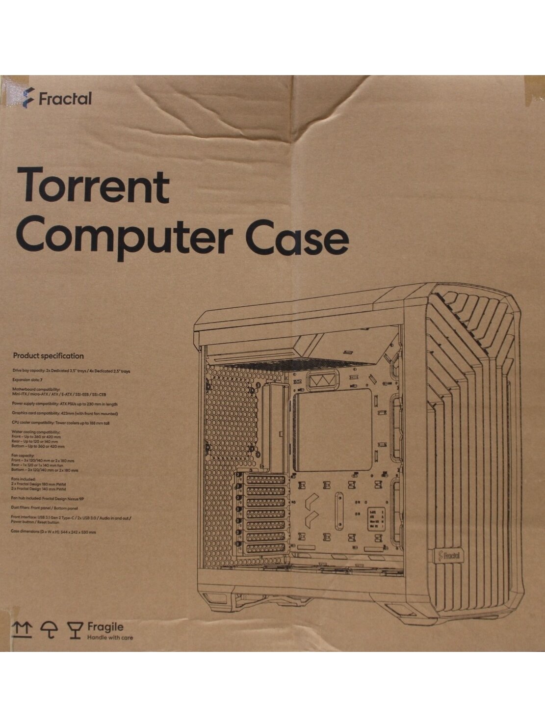 SALE OUT. Fractal Design Torrent Black RGB TG | Fractal Design | Torrent Black RGB TG Light Tint | Torrent Black RGB TG | ATX | Black | DAMAGED PACKAGING SALE OUT. Fractal Design Torrent Black RGB TG | Fractal Design | Torrent Black RGB TG Light Tint | Torrent Black RGB TG | ATX | Black | DAMAGED PACKAGING