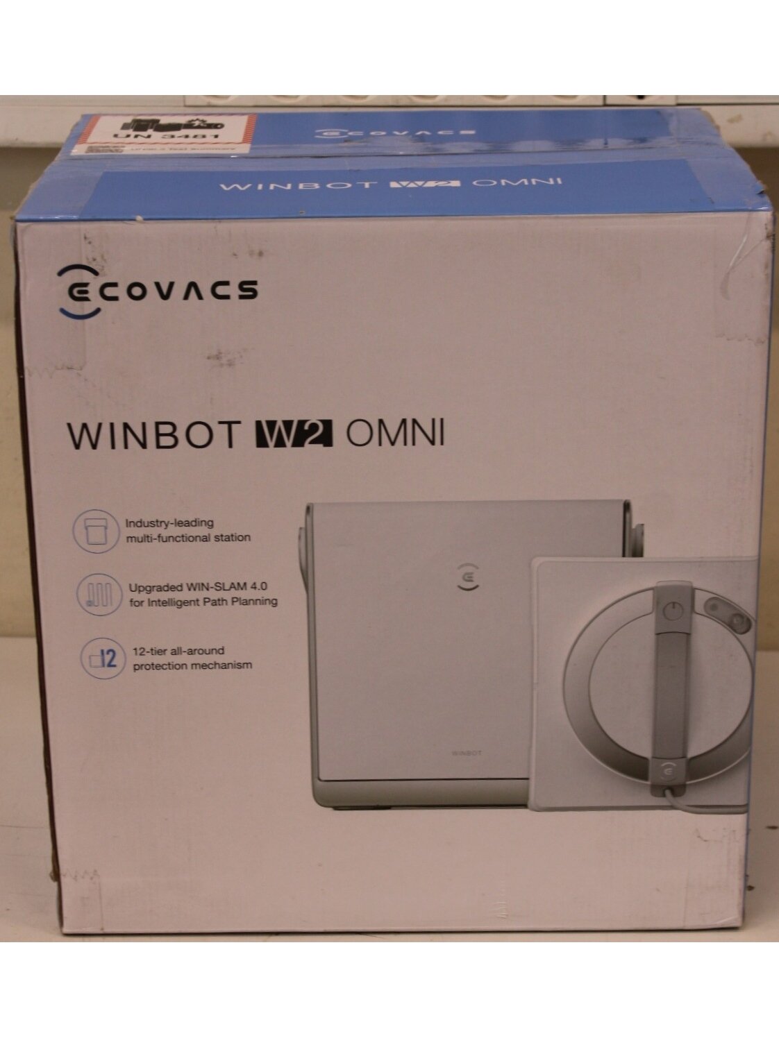 SALE OUT. Ecovacs | Window Cleaning Robot | WINBOT W2 OMNI | Corded | 2800 Pa | White | USED, DIRTY, SCRATCHED, MISSING LIQUID BOTTLE