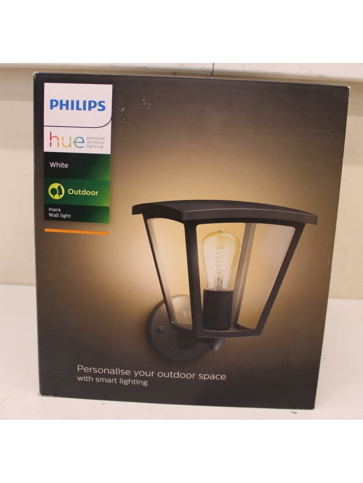 SALE OUT. Philips Hue Inara Outdoor wall light | E27 | 7 W | Warm white | DAMAGED PACKAGING 1