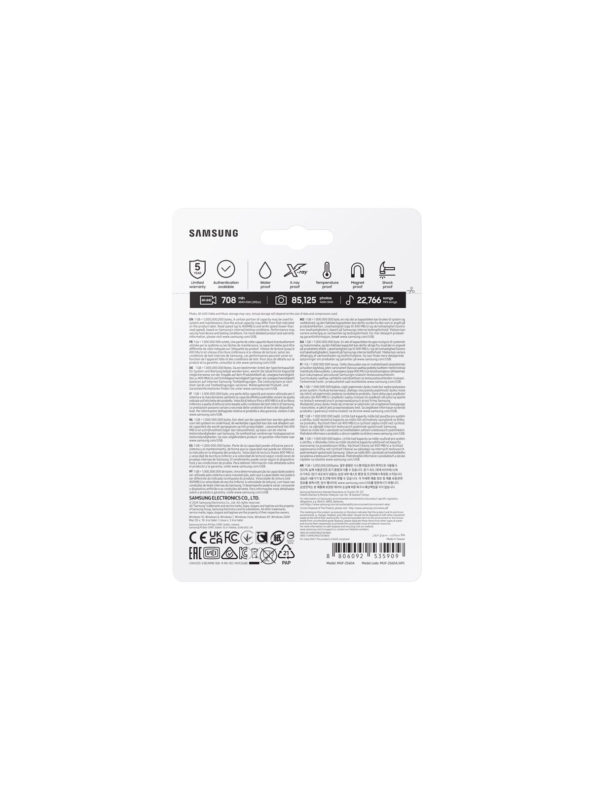 Samsung | USB Flash Drive | MUF-256DA/APC | 256 GB | USB 3.2 Gen 1 Type-C | Blue 9