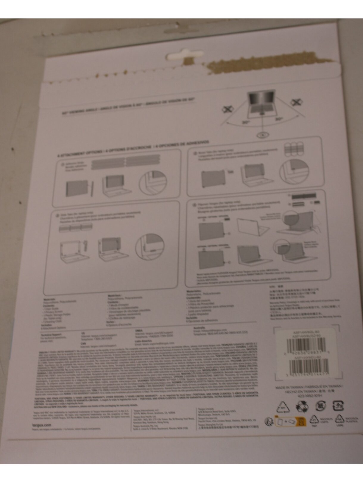 SALE OUT. Targus Privacy Screen 14" (16:09) | SALE OUT. | Targus Privacy Screen 14” W (16:9) | UNPACKED 1