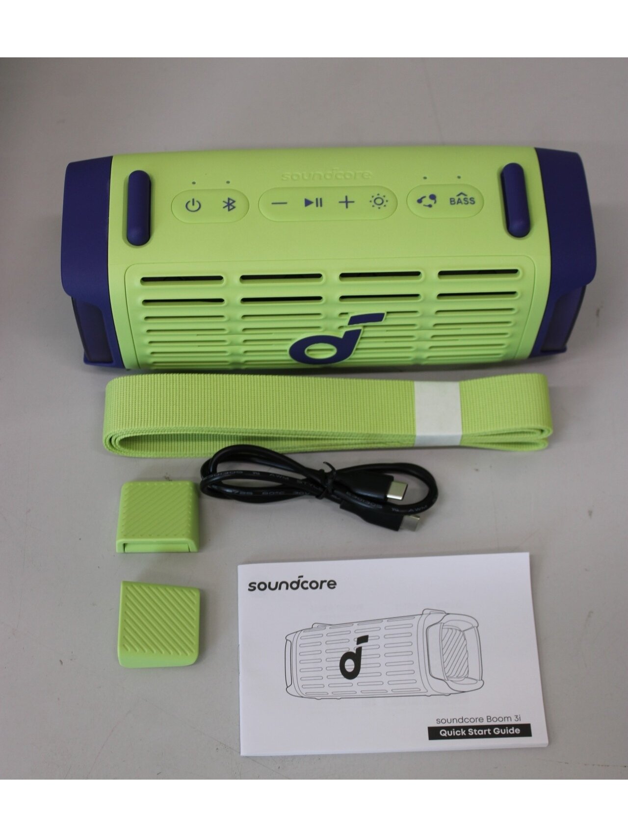 SALE OUT. Anker Soundcore Boom 3i Portable Bluetooth Speaker, Green | Anker Soundcore Speaker | Boom 3i | Warranty 24 month(s) | 50 W | Waterproof | Bluetooth | Wireless connection | Portable | Green | DEMO 1